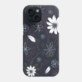 Hand drawn flowers Phone Case