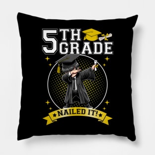 Dabbing Graduation Boys 5th Grade Nailed It Class Of 2024 Pillow