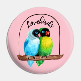 A Couple of Lovebirds Pin