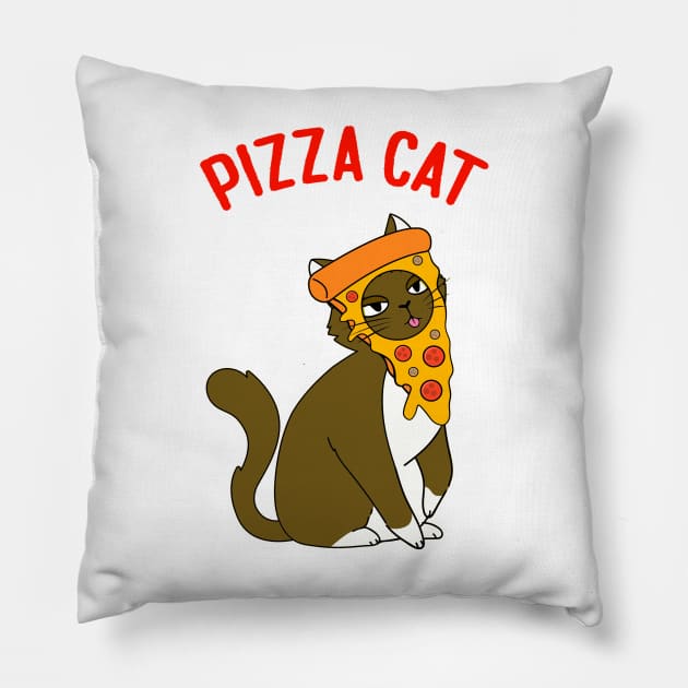 Pizza Cat Pillow by YaiVargas