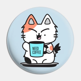 Coffee Cat Pin