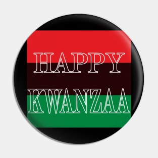 Happy Kwanzaa Pin