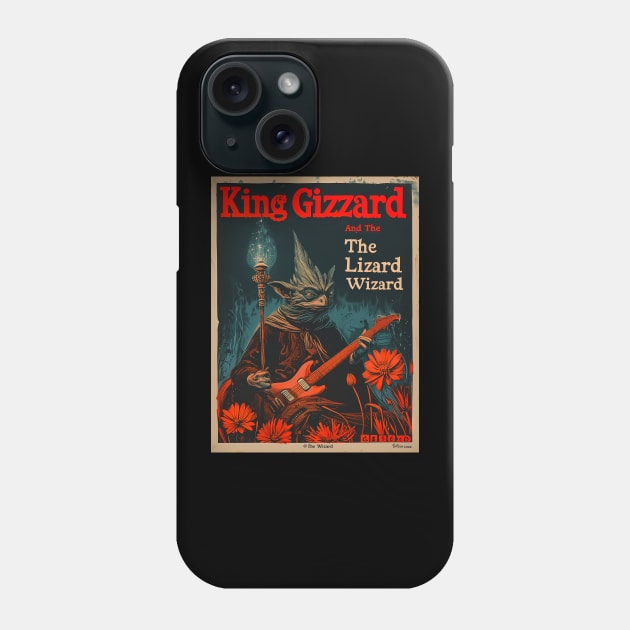 Vintage King Gizzard Poster Phone Case by galenfrazer