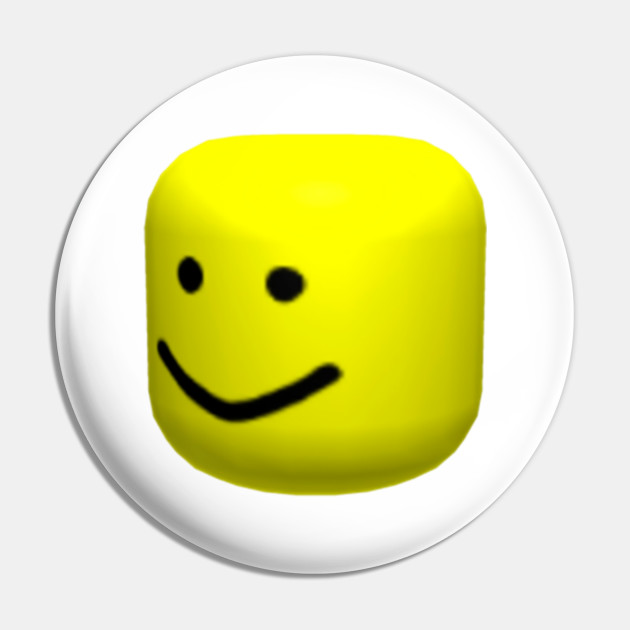 Roblox Head Roblox Pin Teepublic Fr - roblox oof noob head meme roblox aimant teepublic fr