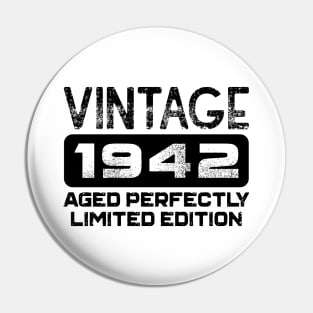 Birthday Gift Vintage 1942 Aged Perfectly Pin