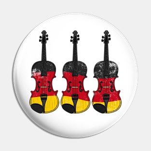 Violin German Flag Violinist String Musician Germany Pin