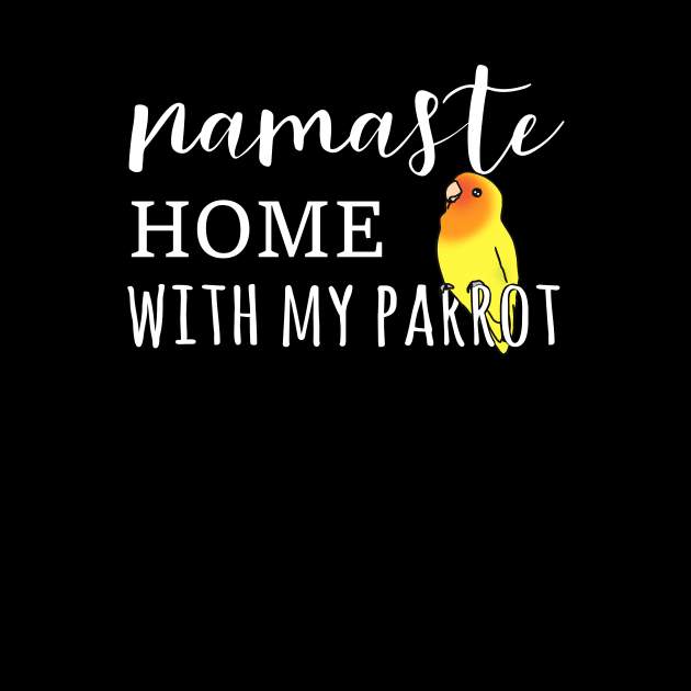 Namaste Home with peach faced yellow lovebird by FandomizedRose