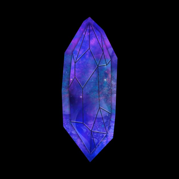 Cosmic Crystal Space Fractal Spiritual Gem Space by Foxxy Merch