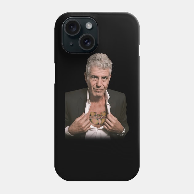 Anthony Bourdain Wu Phone Case by misuwaoda