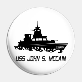 Uss John Mccain DDG 56 Gold Pin