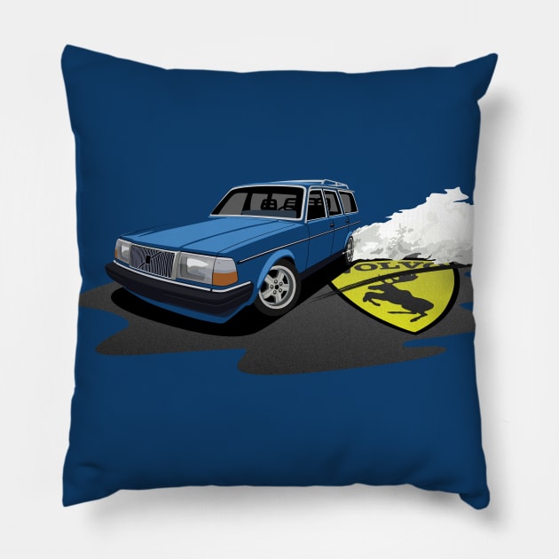 Drift Brick Pillow by AutomotiveArt