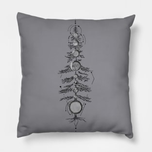 Tree and planets Pillow