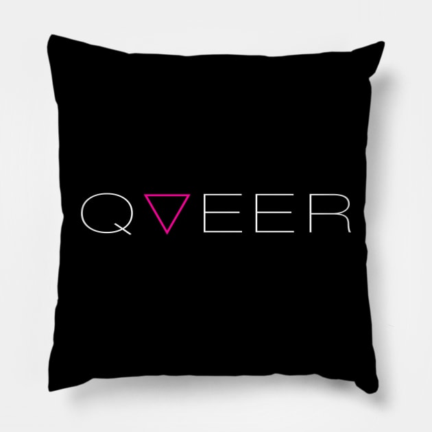 Q▽EER Pillow by eranfowler