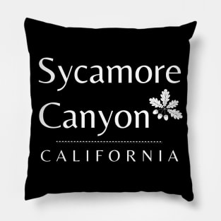 Sycamore Canyon California Acorns Pillow