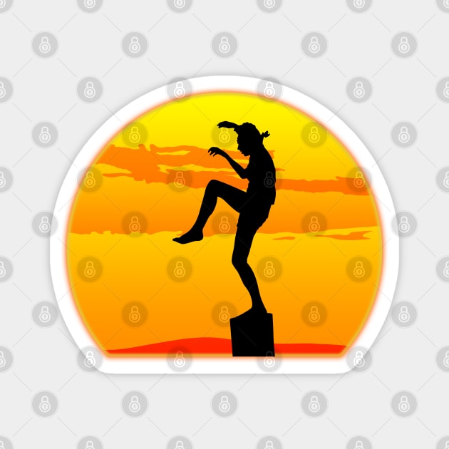 Karate Silhouette Magnet by nickbeta