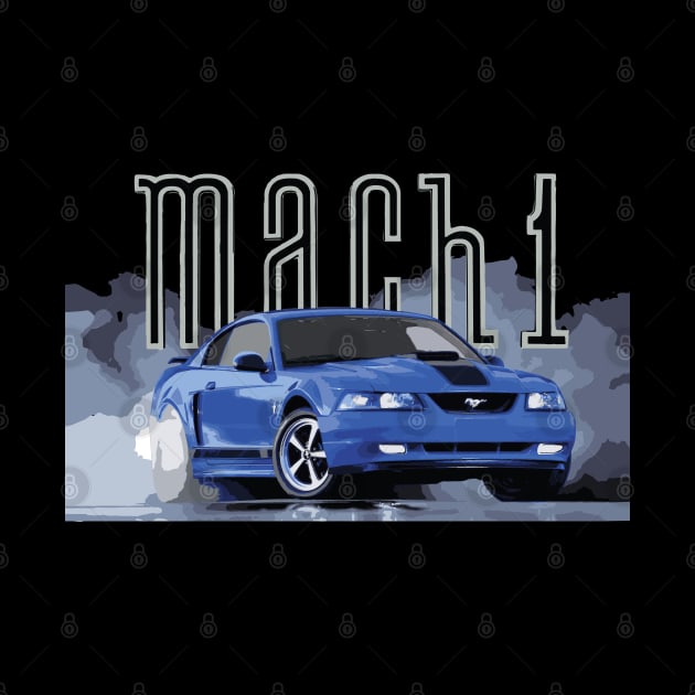 MACH 1 MUSTANG GT SN95 CLASSIC RETRO NEW EDGE AZURE BLUE by cowtown_cowboy