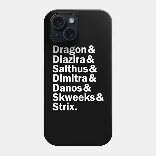 The D.E.L.V.E.R.S. (& Their DM) (Dark Shirts) Phone Case by DraconicVerses