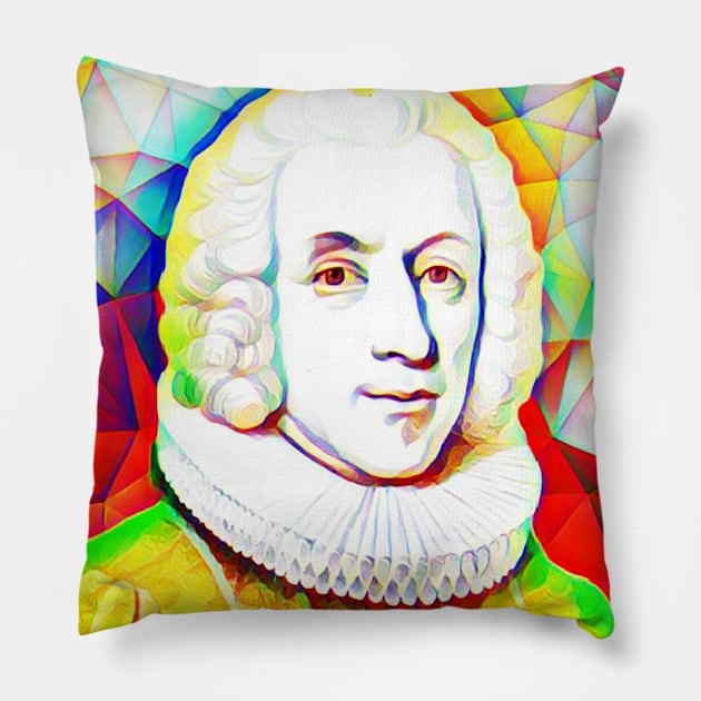 Hans Egede Colourful Portrait | Hans Egede Artwork 10 Pillow by JustLit