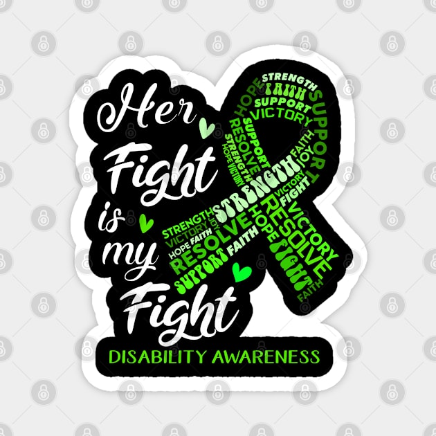 Disability Awareness Her Fight is my Fight Magnet by ThePassion99