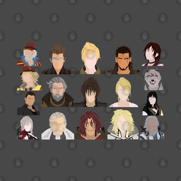 Final Fantasy XV characters by DigitalCleo