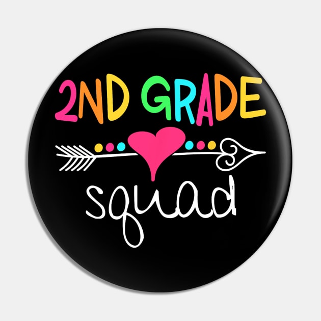 2nd Grade Squad Second Teacher Student Team Back To School Pin by torifd1rosie