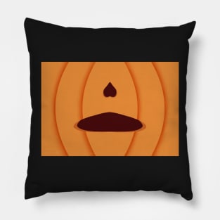 Gasp Pumpkin unlit Face Pillow