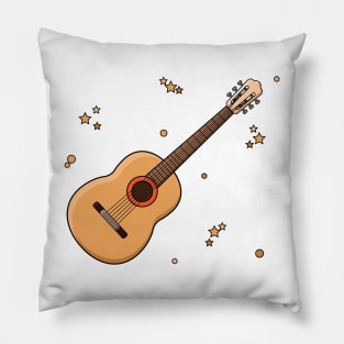 Cute guitar player gift kids print Pillow