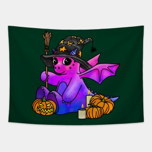 Bi Halloween Dragon Tapestry