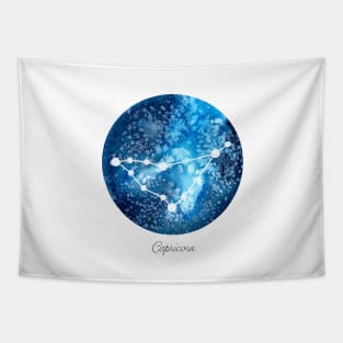 Capricorn Constellation | Star Sign | Watercolor Tapestry