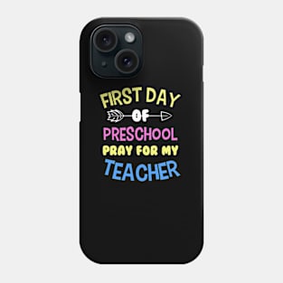 Funny Back To School Preschool 1st Day Of School Student Gift Phone Case