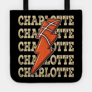 Funny Sports Charlotte Proud Name Basketball Classic Tote