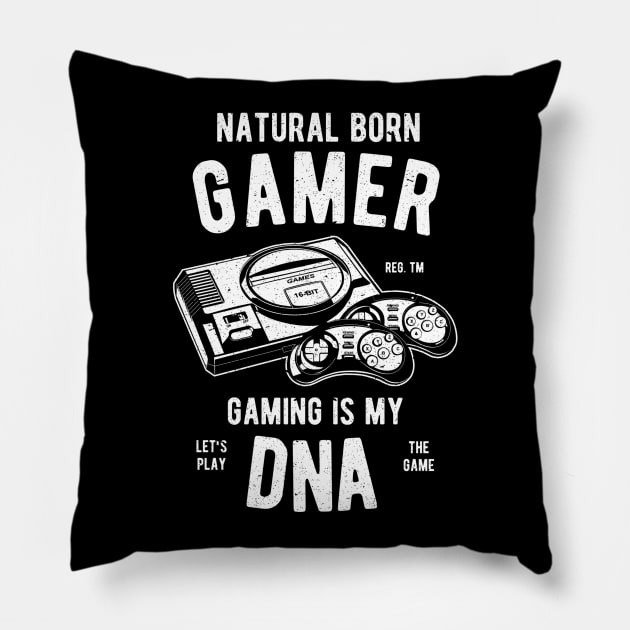Natural Born Pillow by Dark Planet Tees