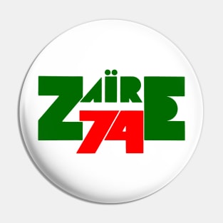 zaire green and red Pin