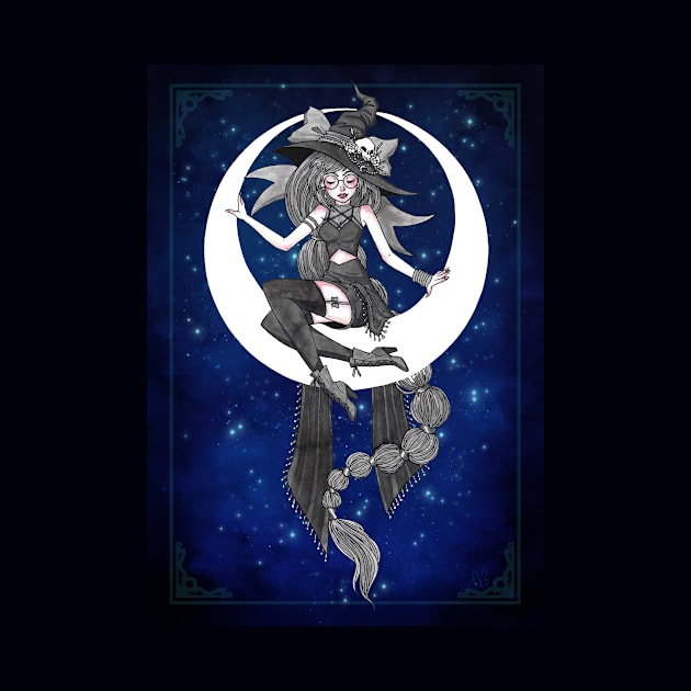 Witch in the Moon by Milliebeedoodles