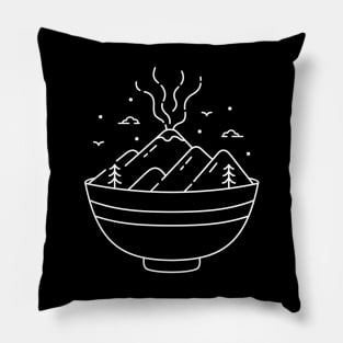 Ramen Bowl and The Volcano Pillow