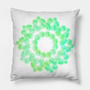 Floral green Pillow