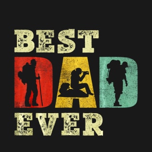 Best Hiking Dad Ever Shirt Vintage for Dad Father Gift T-Shirt