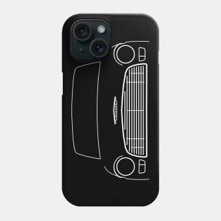 Humber Hawk classic car outline graphic (white) Phone Case