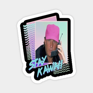 Trump Stay Kawaii Retrowave Vaprowave Retro Memphis Design Magnet