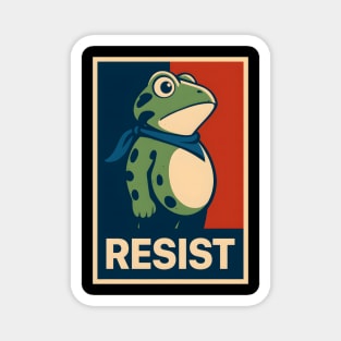 resist-frog Magnet