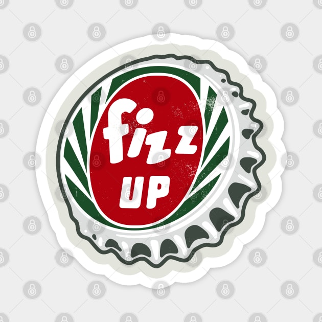 Vintage Fizz Up Soda Bottlecap Magnet by StudioPM71