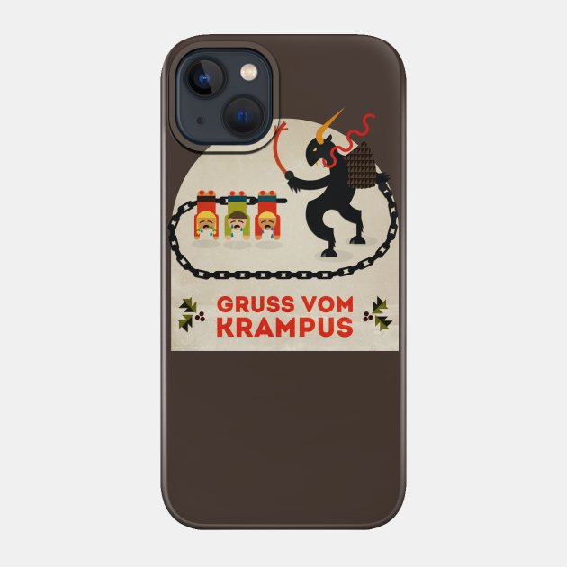 Gruss vom Krampus - Happy Holidays - Phone Case