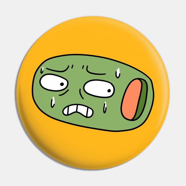 Nervous Olive Pin by saradaboru