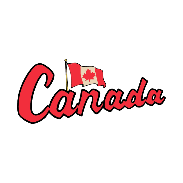 Canada Flag Text by zsonn