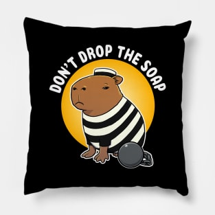 Don't drop the soap Capybara Jail Pillow