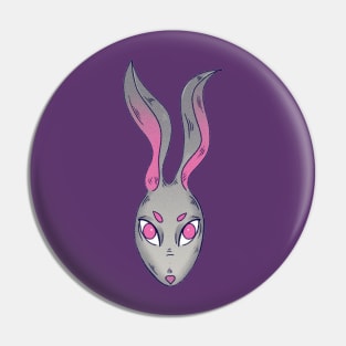 Hare with long ears Pin