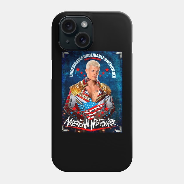 Cody Nightmare Rhodes Phone Case by SAN ART STUDIO 