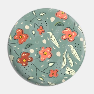 Floral Pattern Pin