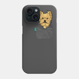 Yorkie FU Pocket Phone Case