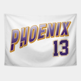 Retro Phoenix Number 13 Tapestry